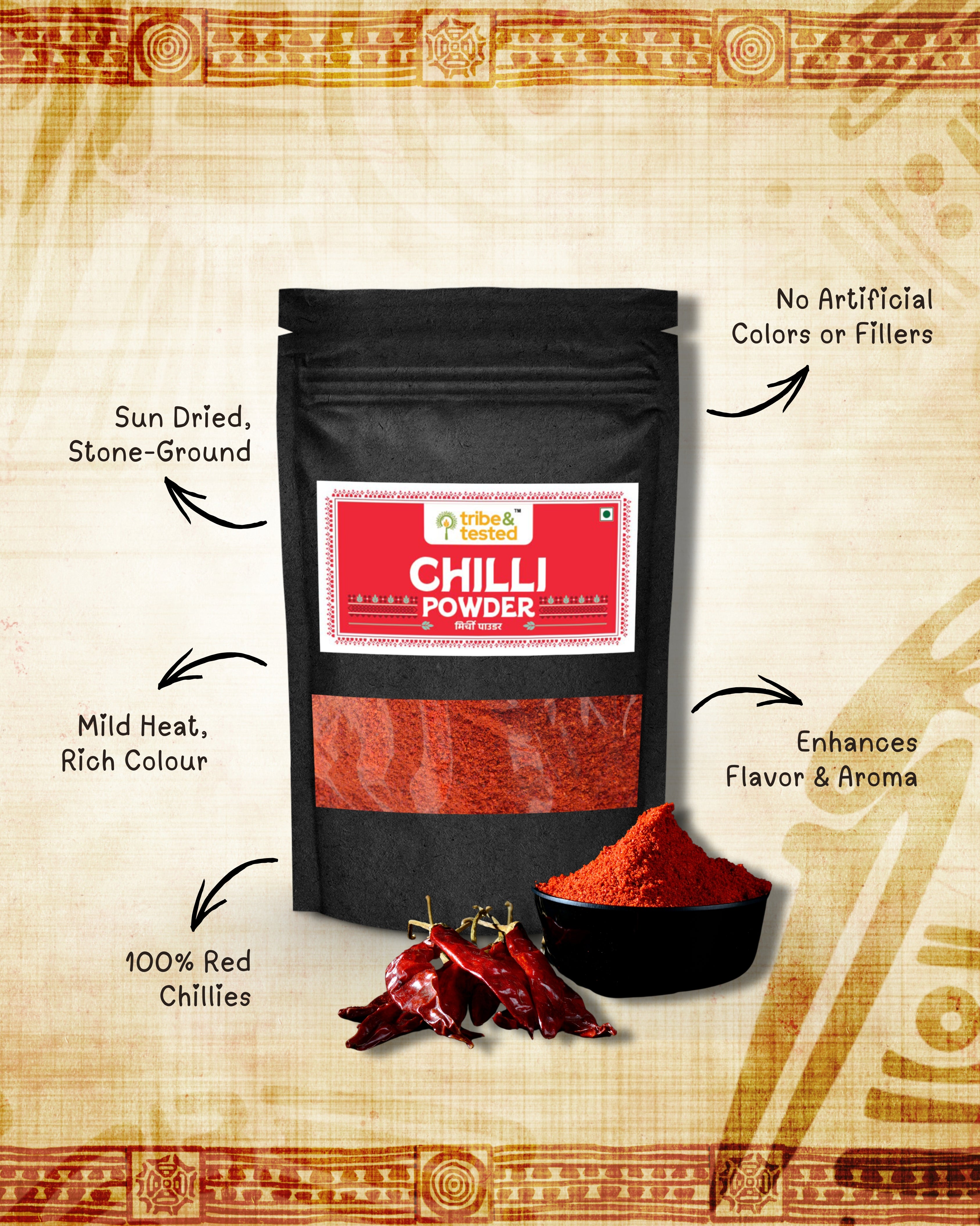 Stone-Ground Chilli Powder – 150g