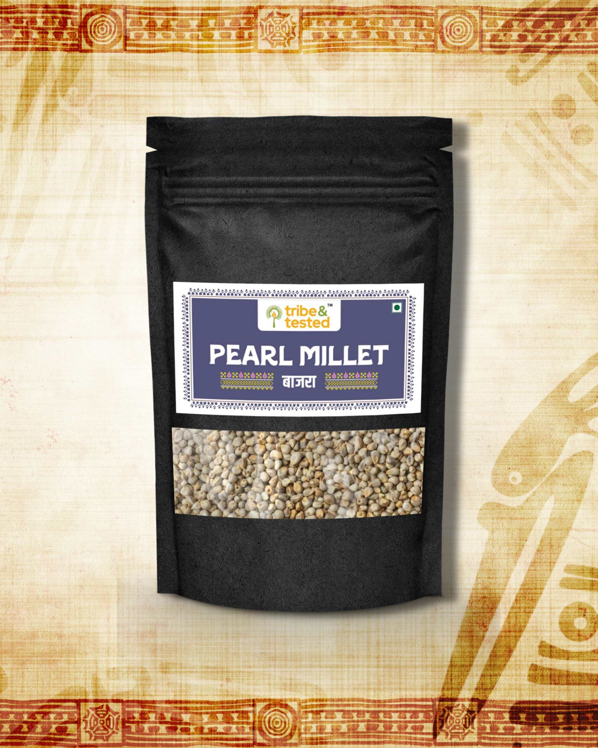 1kg pack of unpolished pearl millet bajra grain, gluten-free and nutrient-rich from Rajasthan