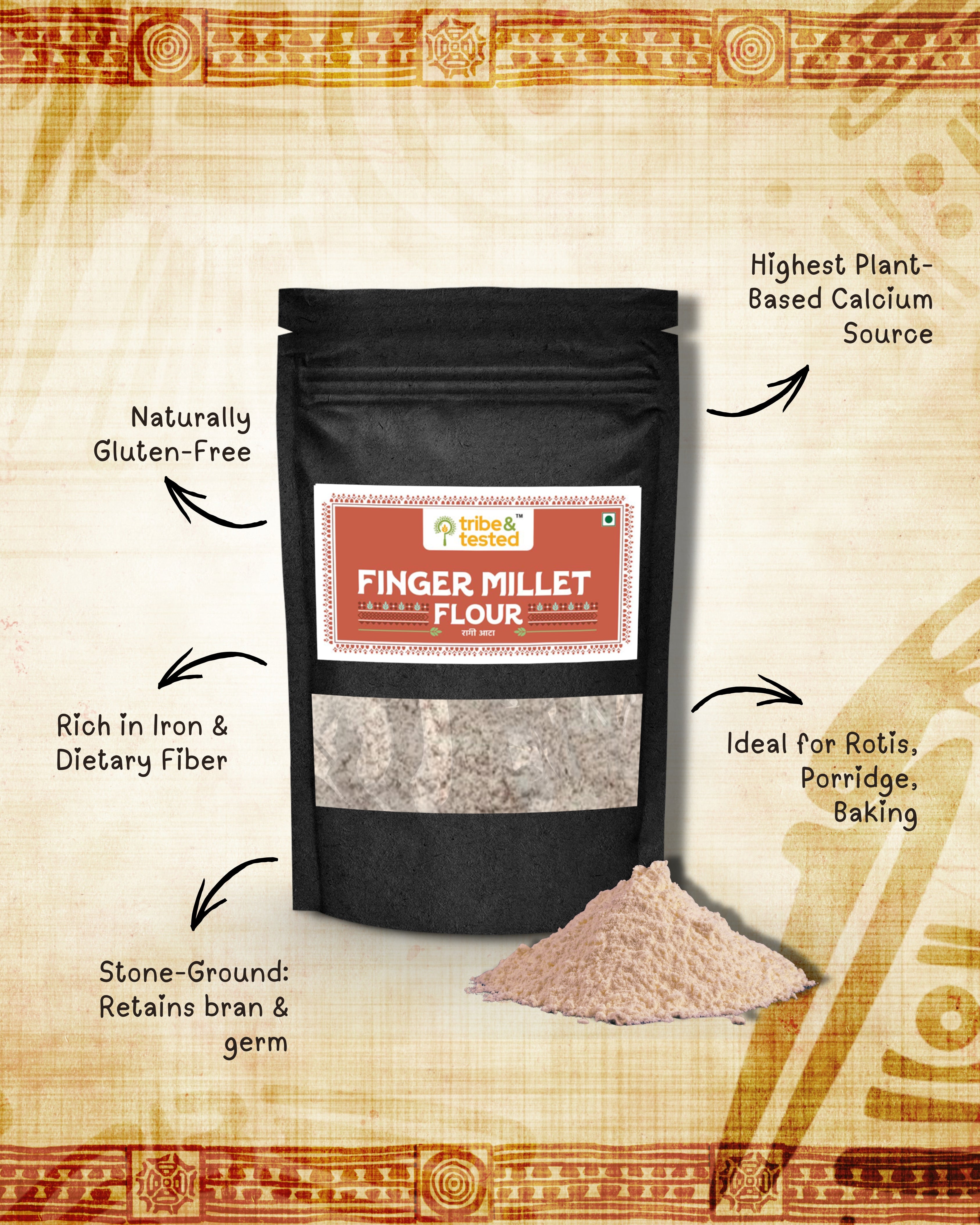 Finger Millet (Ragi) Flour – 750g