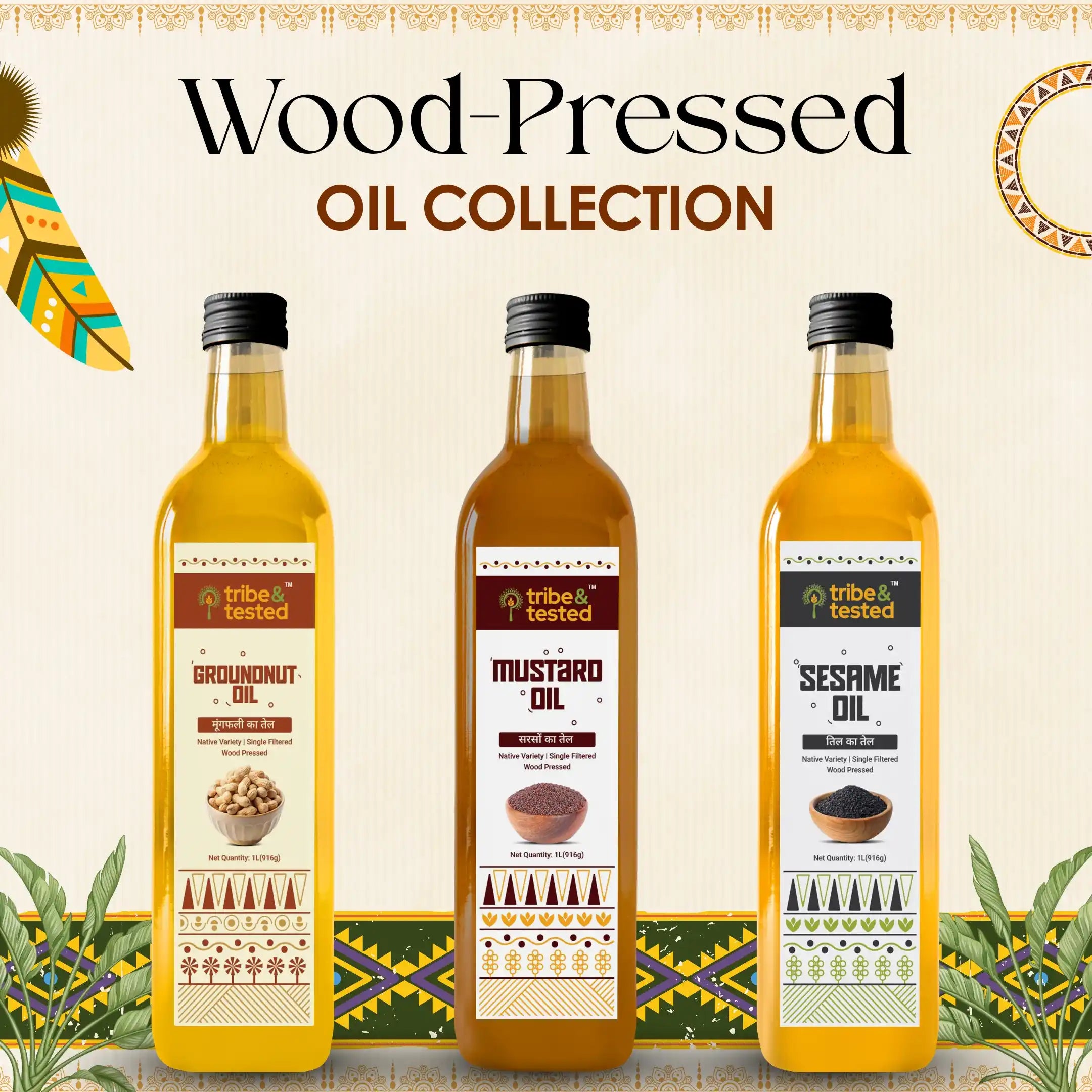 Wood-Pressed Oil Collection
