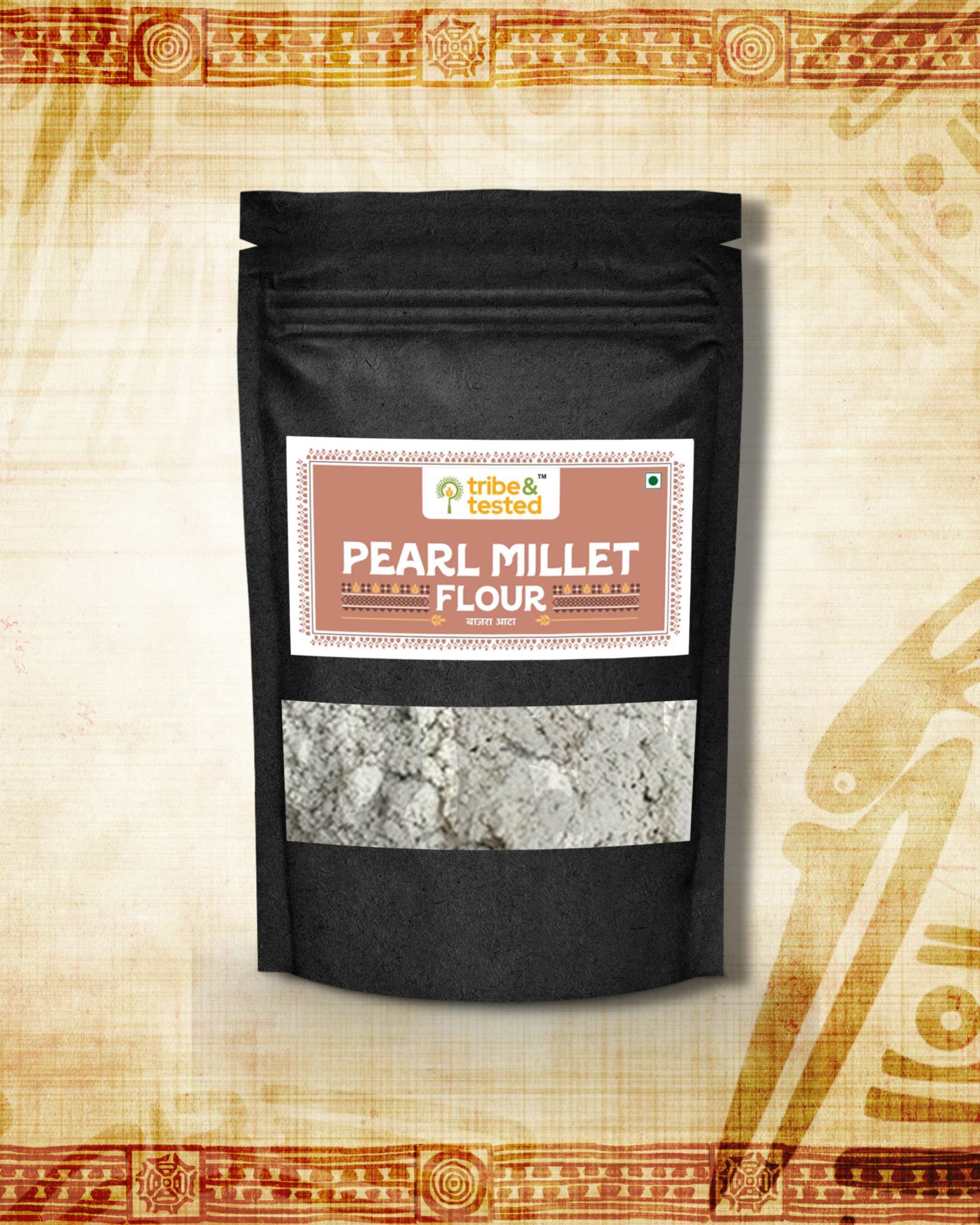 Stone-ground Bajra flour 1kg pack for rotis and gluten-free baking