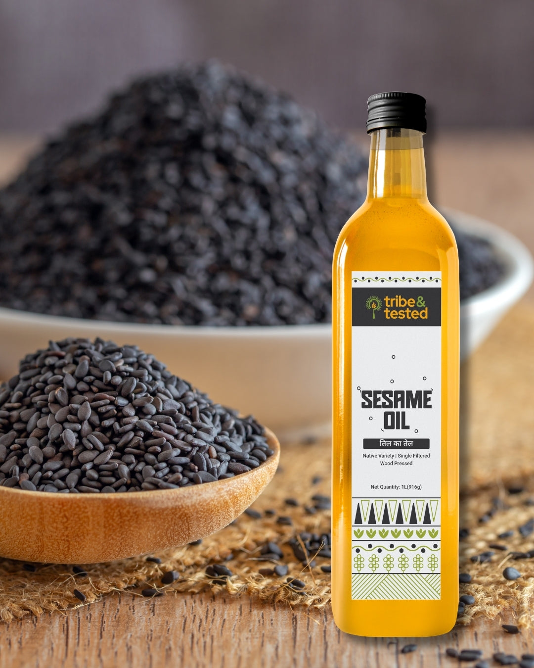 Wood-Pressed Sesame Oil – 1 Litre
