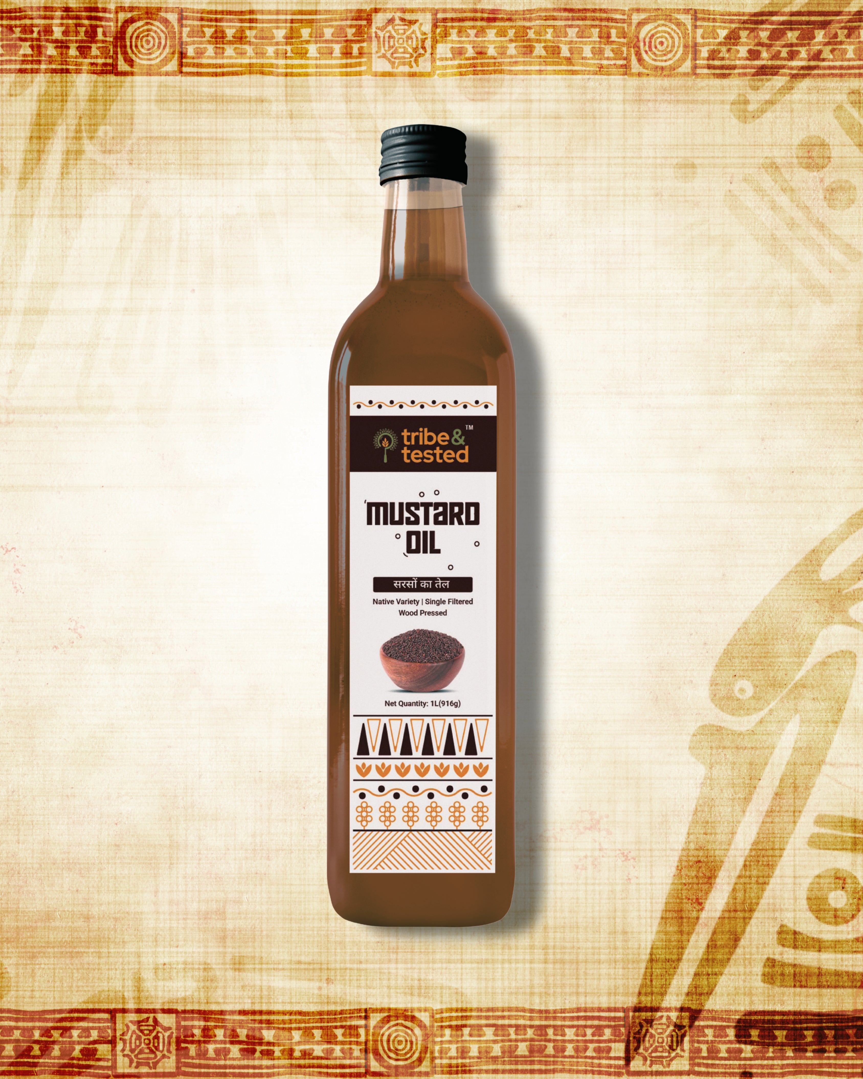 Wood-Pressed Mustard Oil – 1 Litre