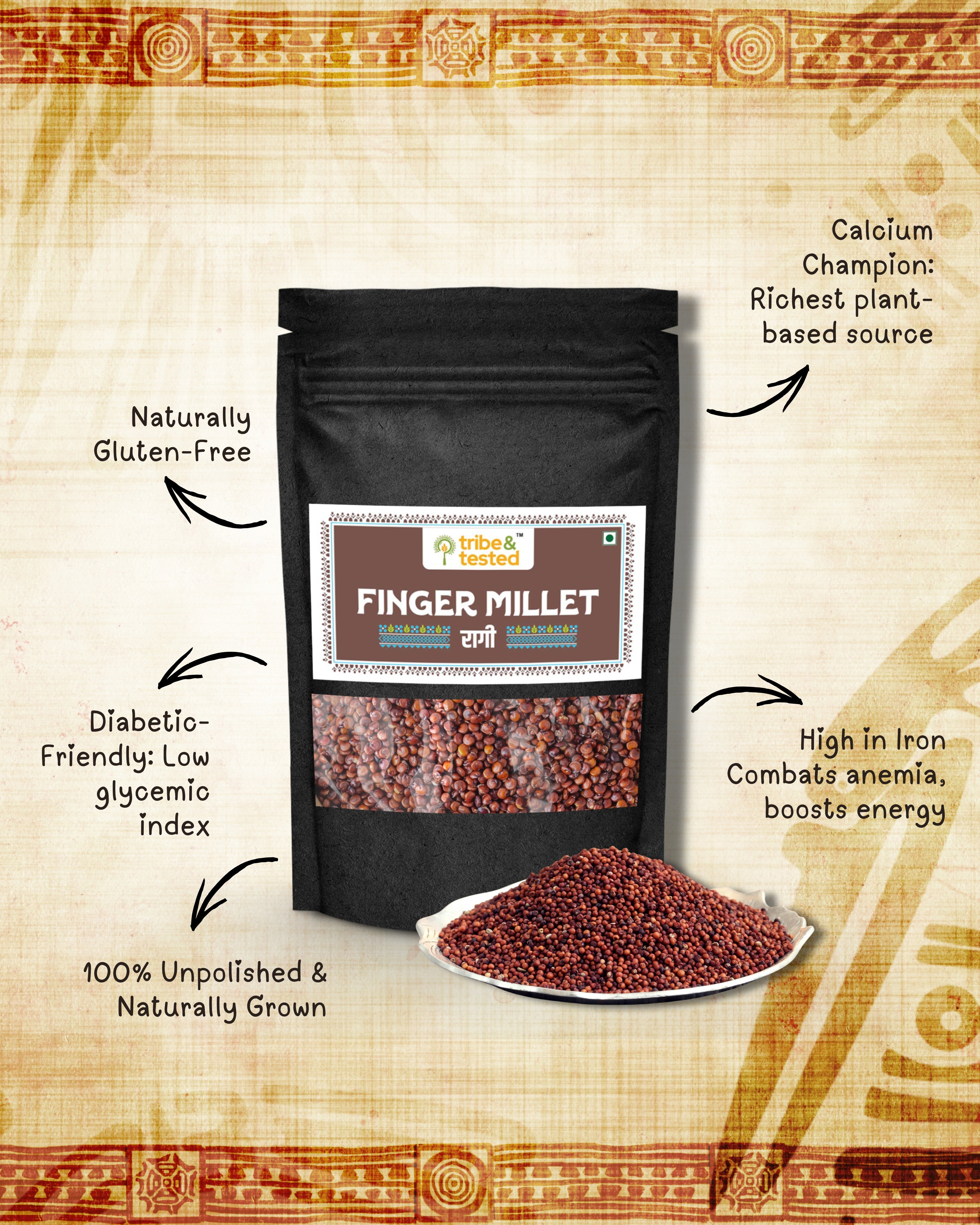 Finger Millet (Ragi) Grain – 1kg