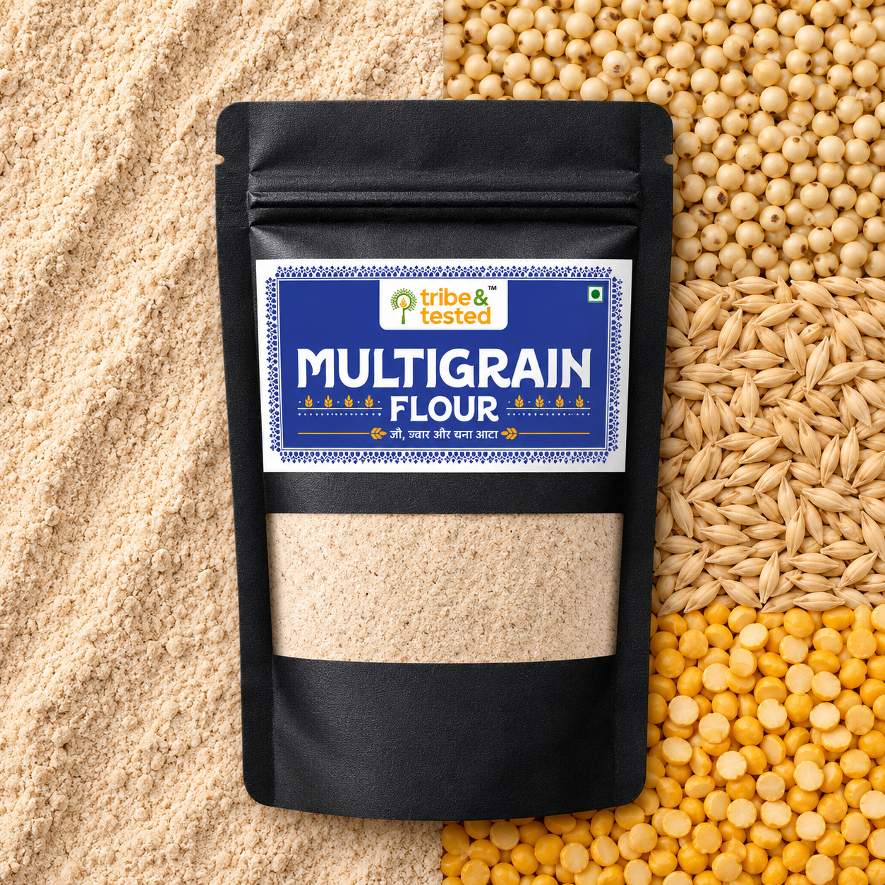 Multigrain Flour (Barley + Jowar + Chana) – 1Kg
