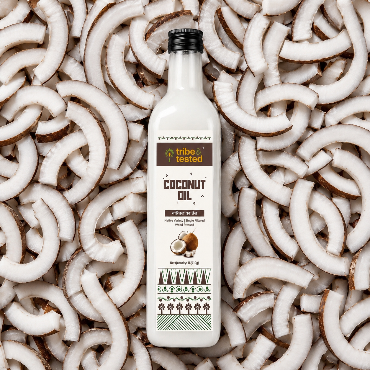 Wood-Pressed Coconut Oil – 1 Litre
