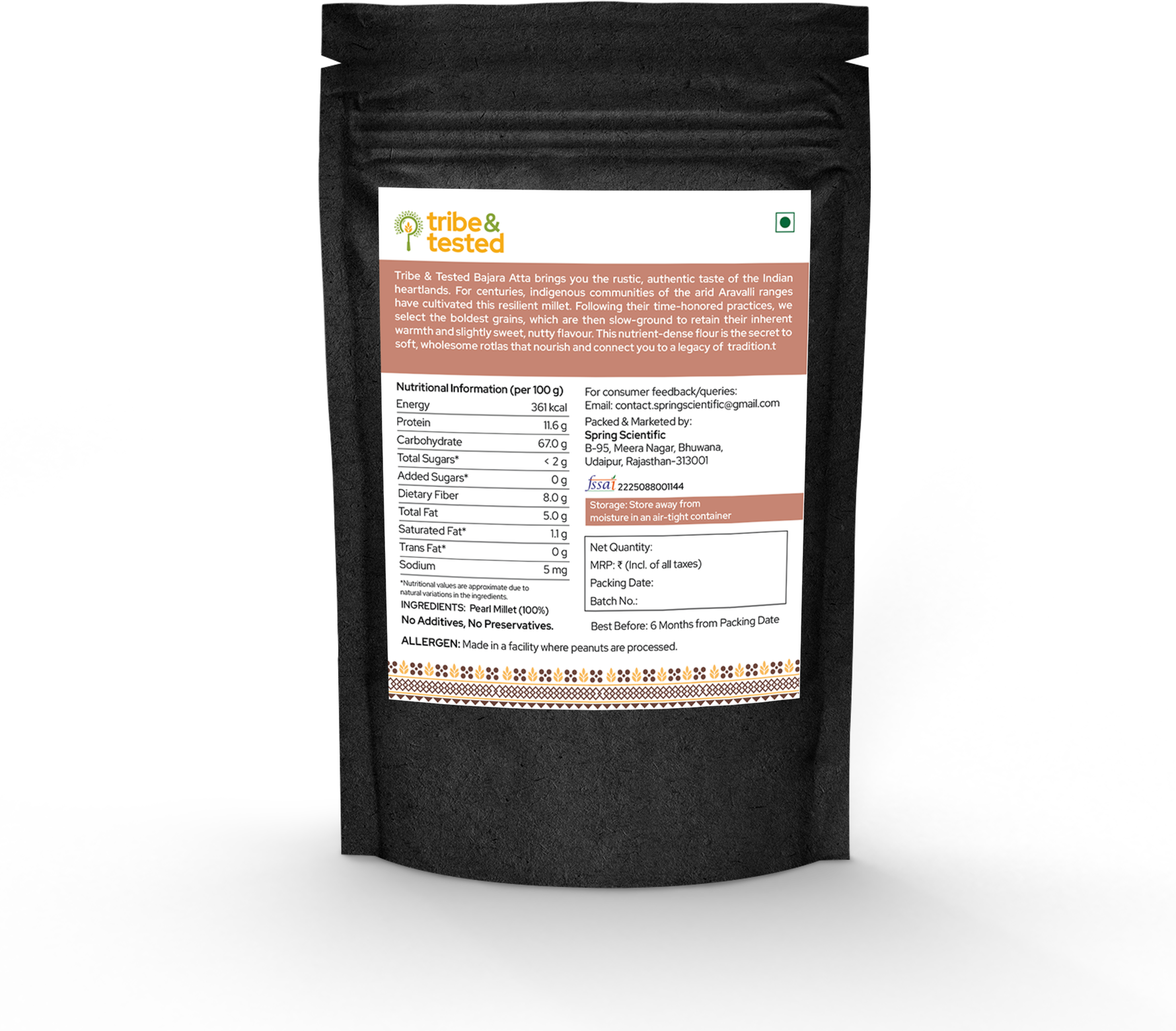 Pearl Millet (Bajra) Flour – 1Kg