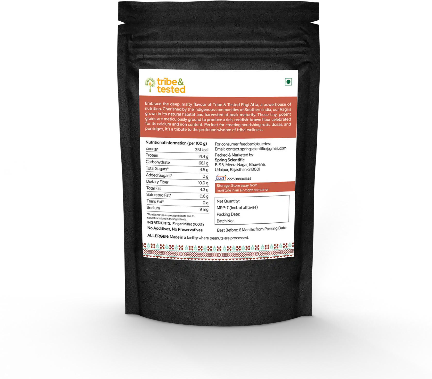 Finger Millet (Ragi) Flour – 1Kg